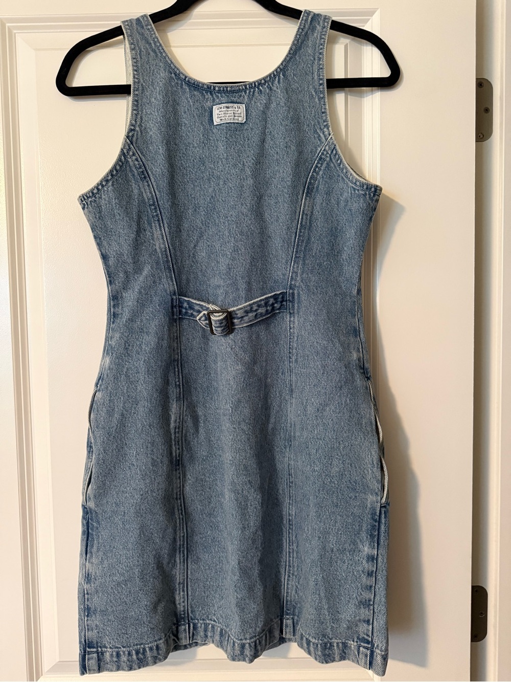 Brand New Levi's Tuli Denim Women Mini Dress, S 100% Cotton, Pockets, Slim Fit - Picture 11 of 12